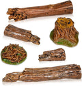 Warmtree 6 Pcs Tree Stump Figurines by Warmtree