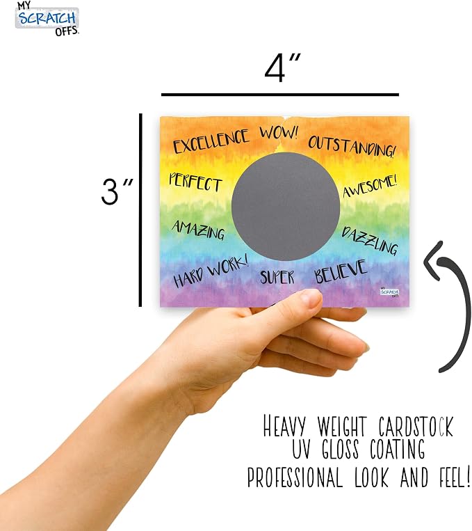 My Scratch Offs Positive Affirmations DIY Make Your Own Scratch Offs Watercolor - Image 2