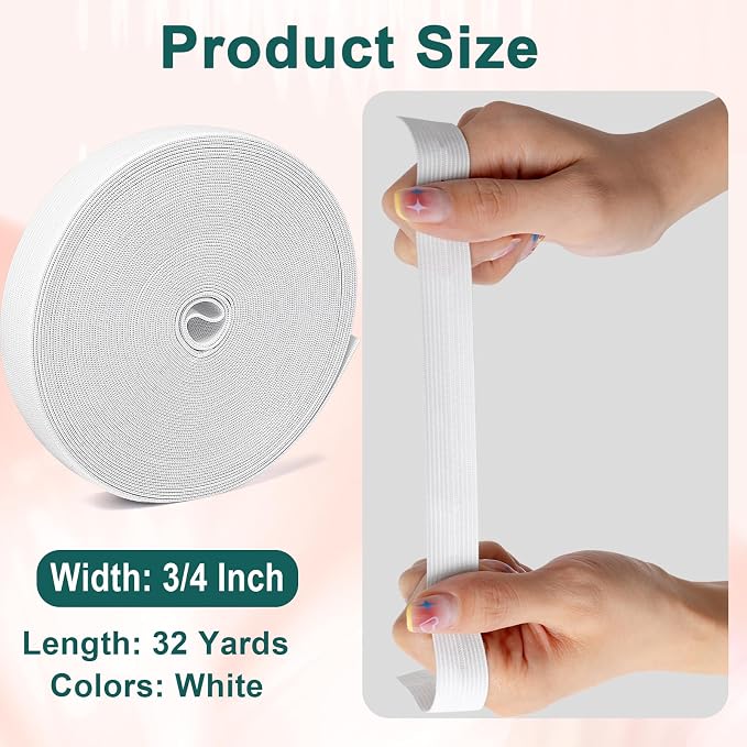 Airisoer 3/4 Inch Inch Elastic Band - Image 2