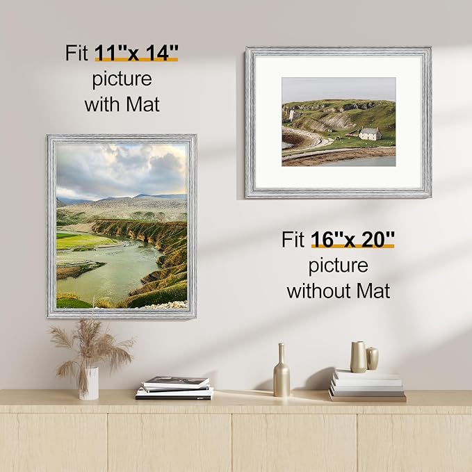 Vittanly 16x20 Picture Frames Set of 2, Ornate Vintage Photo Frame - Image 3