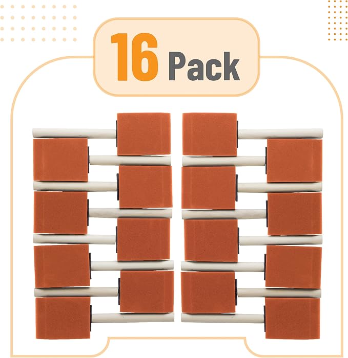 Bates Foam Paint Brushes, 16 Pack, and Mod Podge - Image 2