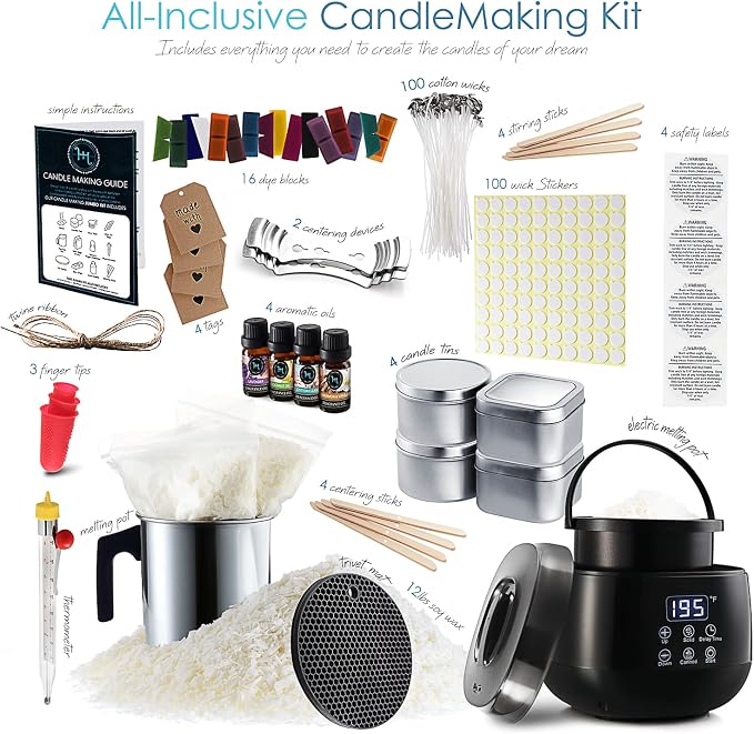Hearth & Harbor Organic Soy Candle Making Kit - Image 2