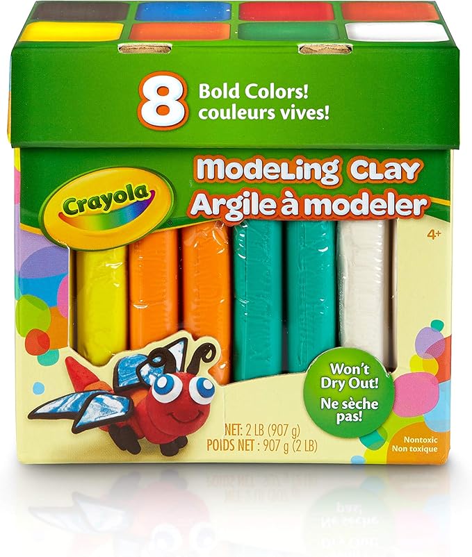 Crayola Modeling Clay in Bold Colors, Gift by Crayola