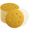 6 Inch Sanding Discs Hook and Loop, 150 Grit Sandpaper for Orbital Sander, Professional for Automotive and Woodworking, 100 Pack