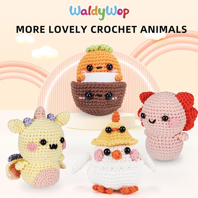 WaldyWop Beginner Crochet Kit: Wobbles Crocheting Starter Kits - Image 6