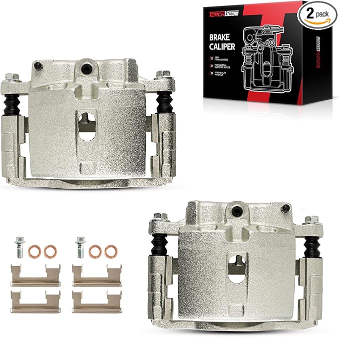 Torchbeam Front Brake Calipers Set for Chevrolet 1999-2004 Silverado 1500, Chevrolet 2001-2010 Silverado 2500 HD, Front Left and Front Right Calipers Replace # 18B4728+18B4729