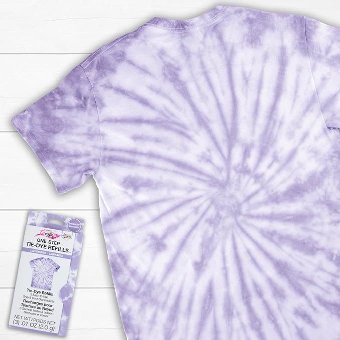 Tulip One-Step Tie-Dye Kit, 3 Fabric Dye Refill Packs - Image 4