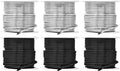 Mandala Crafts 12 Gauge Silver Tone Black Anodized Aluminum Craft Wire | 276 FT by MandalaCrafts