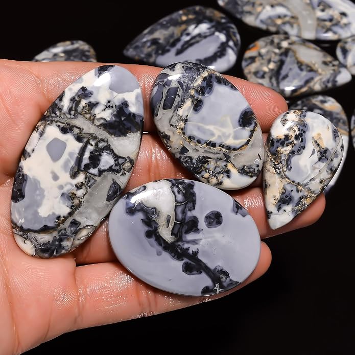 Natural Loose Gemstone 5 Piece Cabochons Lot Jewelry Making Loose Gemstone - Image 2