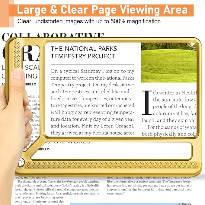 AKKYCVS 5X Full Page Magnifying Glass - Image 2
