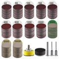365 PCS 1 Inch Sanding Disc, GOH DODD Hook and Loop 60 to 10000 Grit Wet Dry Sandpaper Micro Sand Paper with 1/8" 1/4" Shank, Backing Pad, Foam Pads for Auto Metal Glass Resin Wood Polishing Sanding