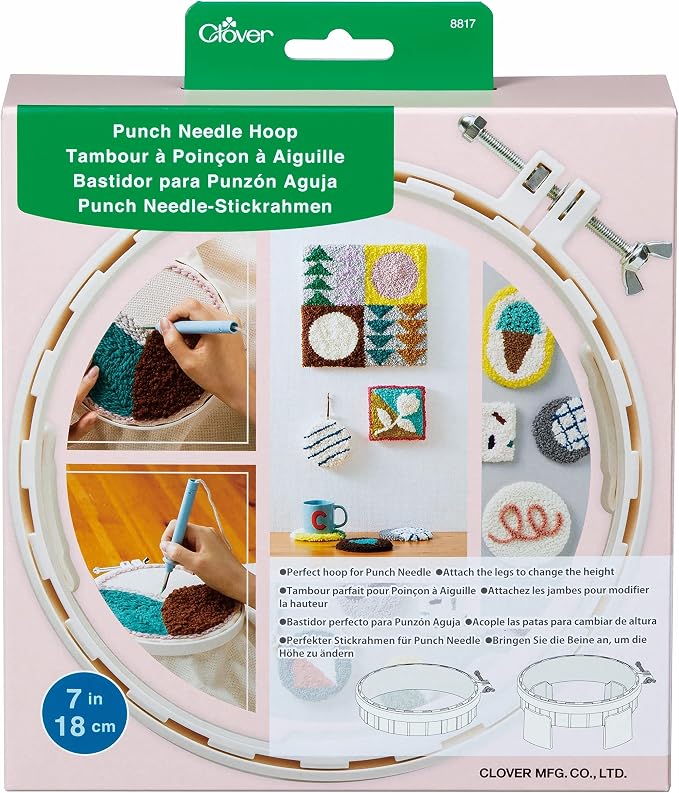 Clover Punch Needle Hoop by CloverPress