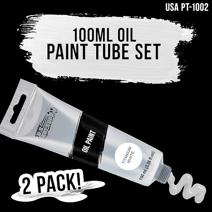 U.S. Art Supply Titanium White Oil Paint - Image 2