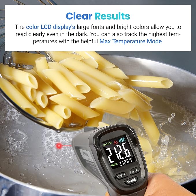 Etekcity Infrared Thermometer Laser Temperature Gun, Color Display | - Image 5