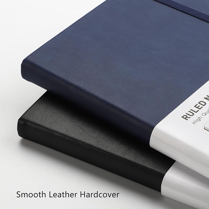 RETTACY Lined Journal Notebook, 192 Numbered Pages, A5 Size | Leather Hardcover - Image 5