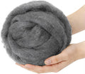Needle Felting Wool Grayish Blue, 3.4oz Wool Roving, Wool Roving by %22VNAKER%22+Flagship