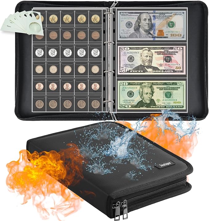 Fireproof Coin Collection Book Holder - Image 2