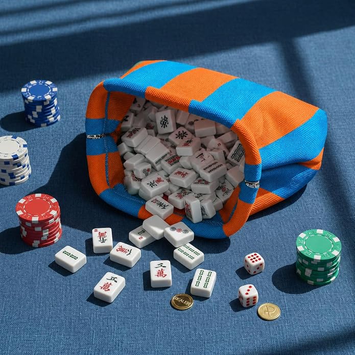 Mahjong Tile Bag Woven Clutch Purses - Image 3