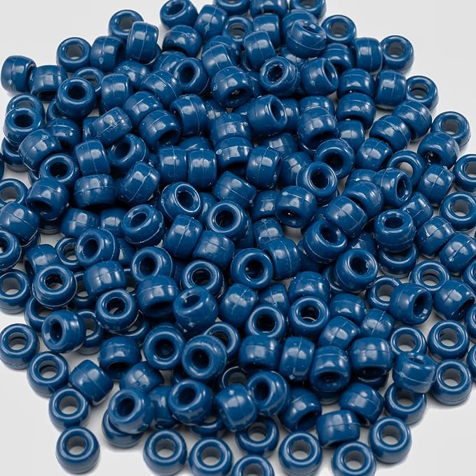1000 Pcs Acrylic Pony Beads 6x9mm Bulk - Image 2