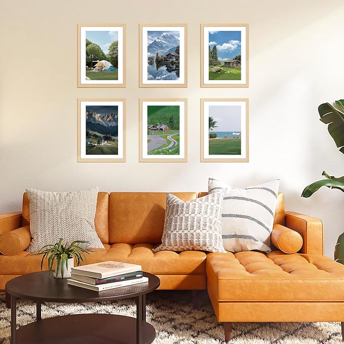 FIXSMITH A4 Picture Frame Set of 2, Natural Photo Frame - Image 6