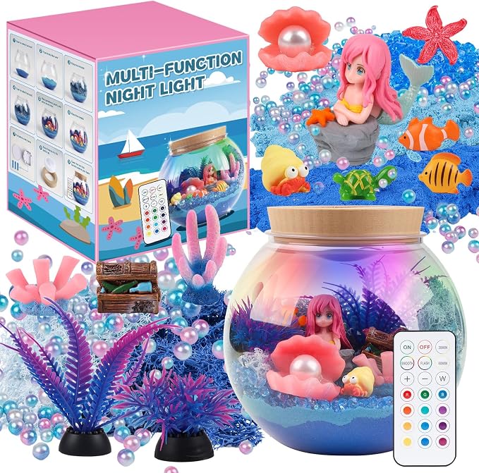 Mermaid Terrarium Kit for Kids by Unknown
