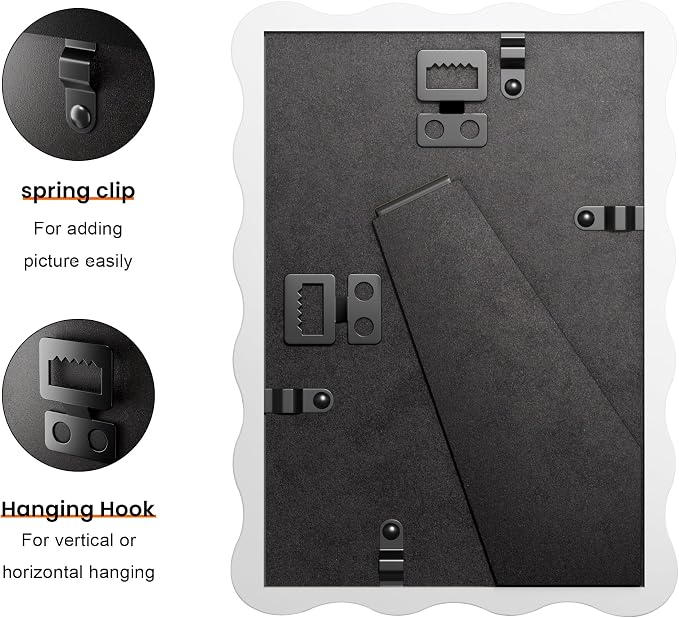 4x6 Wavy Picture Frame With Mat - Image 2