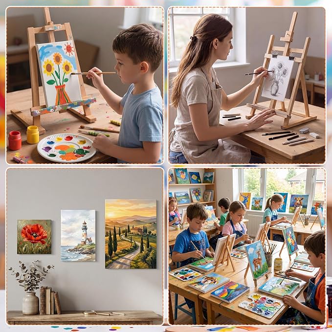 Moinchore 100 Pcs Mini Canvases - Image 6