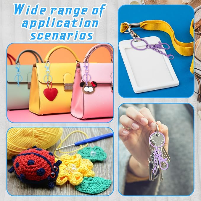 64 Pcs Colorful Swivel Snap Hook - Image 6