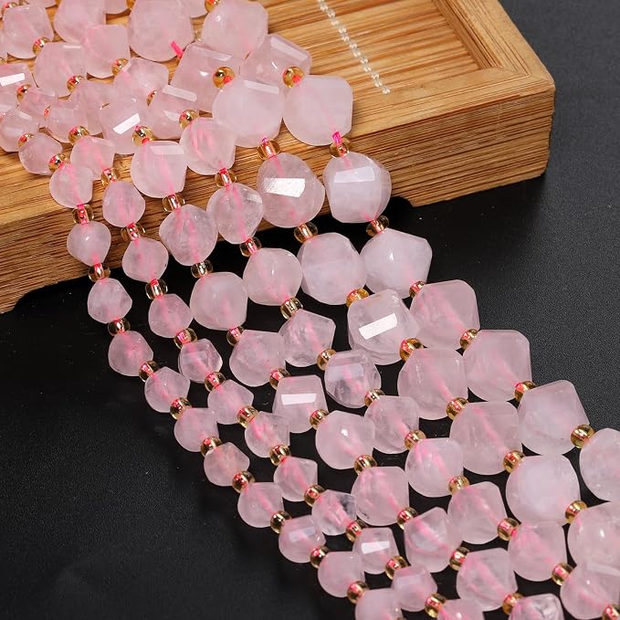 34pcs Natural Quartz Stone Beads - Image 3