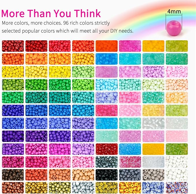 4mm Glass Seed Beads Waist Beads - Image 6