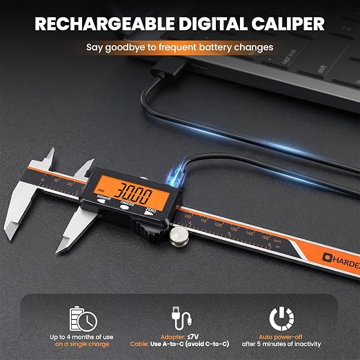 HARDELL 6" Rechargeable Digital Caliper - Image 2