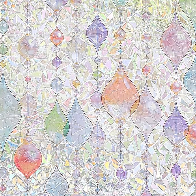 ADD.HERES Window Privacy Film, Stained Glass Decorative Static Cling, Removable - Image 2