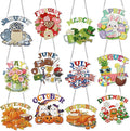 Cinnvoice 12 Pcs Summer Seasonal Diamond Art Hanging Ornament Kit by Cinnvoice