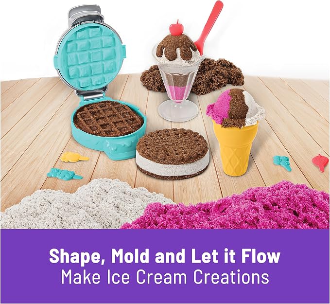 Kinetic Sand Scents Ice Cream Treats, Moldable Sand Sensory Toys, Ages 3+ | - Image 3