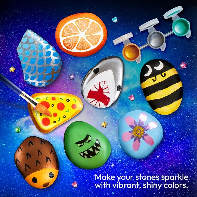 Rock Painting Kit- Glow in The Dark Rock Kit, Arts and Crafts - Image 6