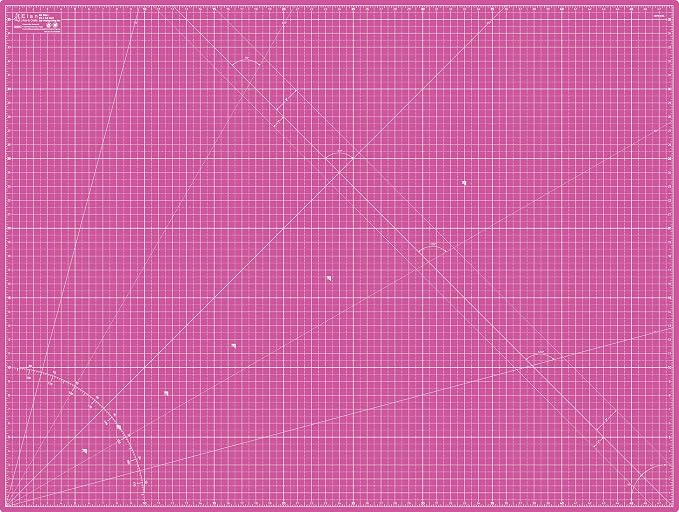 Elan Cutting Mat A0 Pink & Purple, Extra Large Self Healing Cutting Mat 36 x 48 by Elan