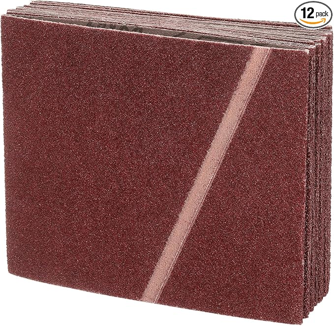 8 x 19 Inch Sanding Belt, 12 Pcs 40 Grit Knife Sharpener Belts Work Sharpening for Belt Sander Knife Carving Tool Metal Working