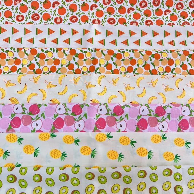 Cotton Fabric DIY Making Supplies Quilting Patchwork Fabric Fat Quarter Bundles by Antetek