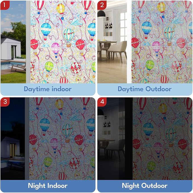 ADD.HERES Window Privacy Film, Stained Glass Decorative Static Cling, Removable - Image 5