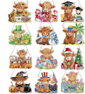 Cinnvoice 12 Pcs Summer Seasonal Diamond Art Hanging Ornament Kit by Cinnvoice