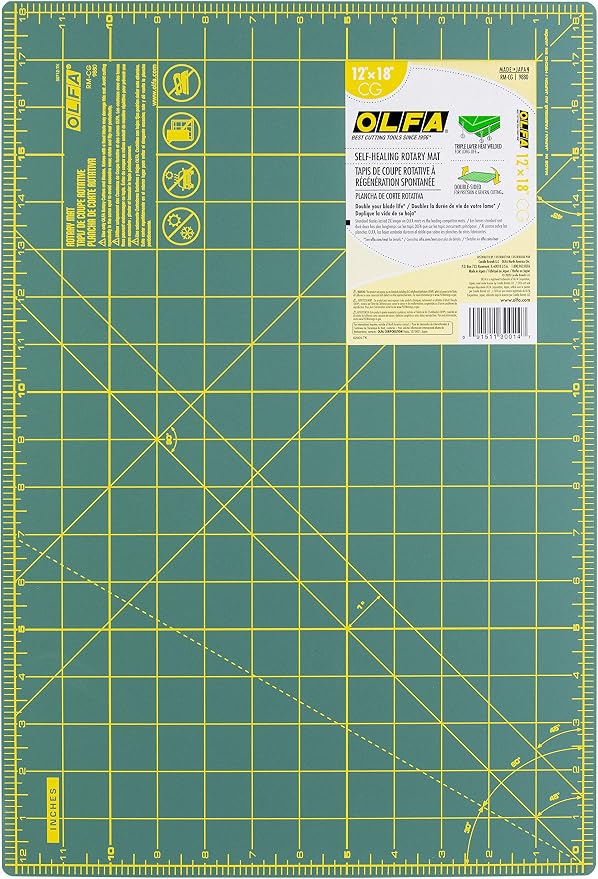OLFA Gridded Cutting Mat 12"X18" - Image 2