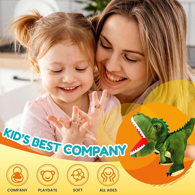 Easfan Plush Dinosaur Hand Puppet - Image 3