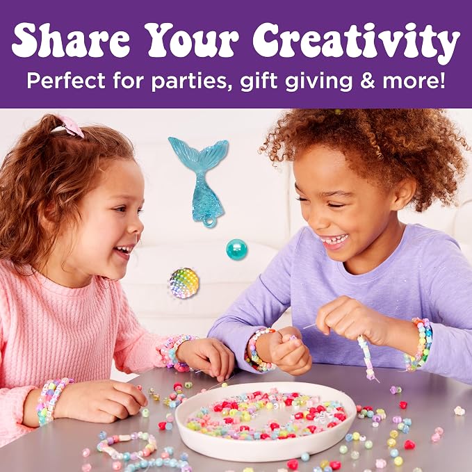 Creativity for Kids Mermaid Bead Jewelry Jar: Create 40+ Friendship Bracelets - Image 5