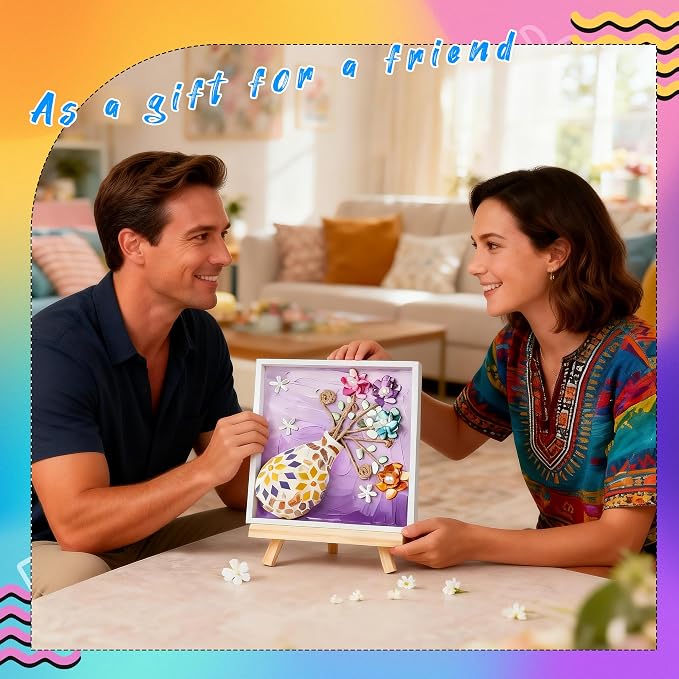 Joyclub DIY Vase Mosaic Painting Kit Mosaic Kits - Image 8