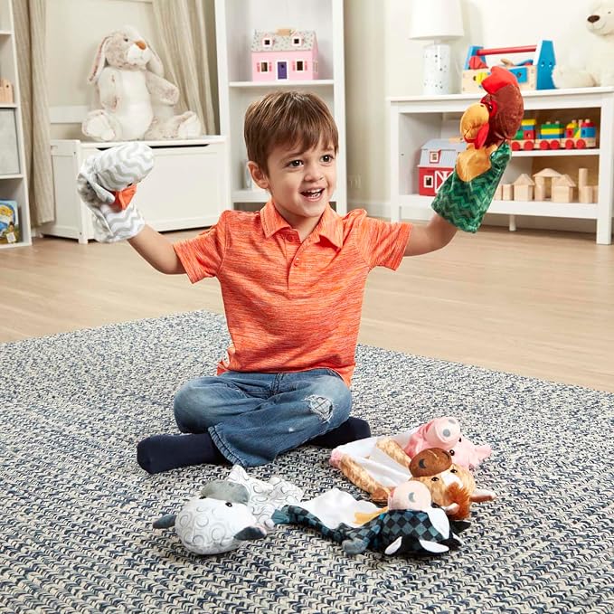 Melissa & Doug Barn Buddies Hand Puppets - Image 2
