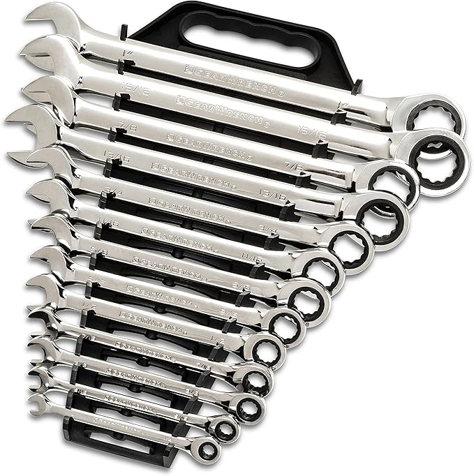 GEARWRENCH 25 Pc. Combination Ratcheting Wrench Set, SAE/MM - 86700
