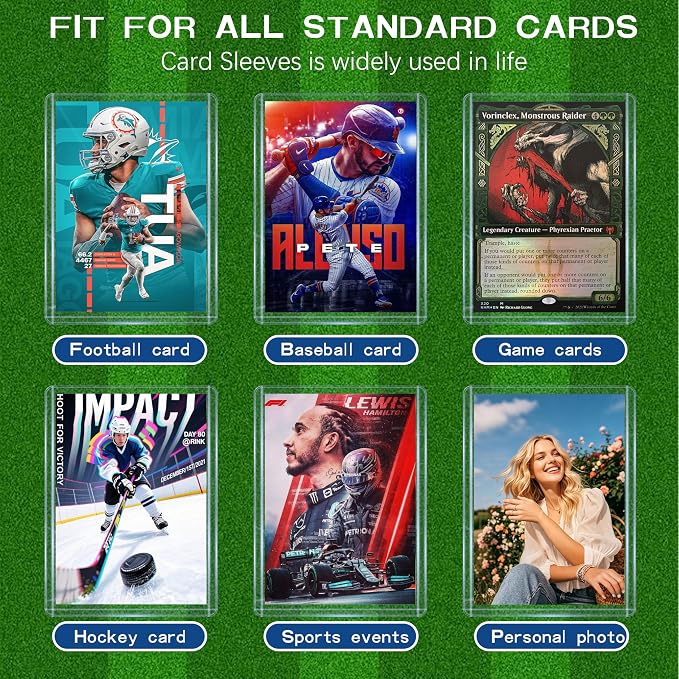 310 Pcs Card Sleeves, Premium Plastic Top Loaders - Image 2