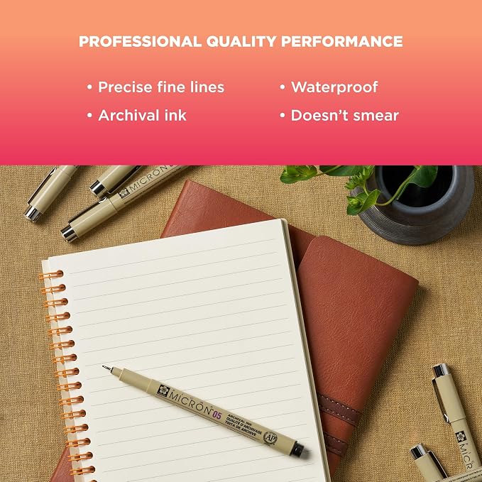 SAKURA Pigma Micron Black Ink Multi-tip Set, 72 Pen Count - Image 4