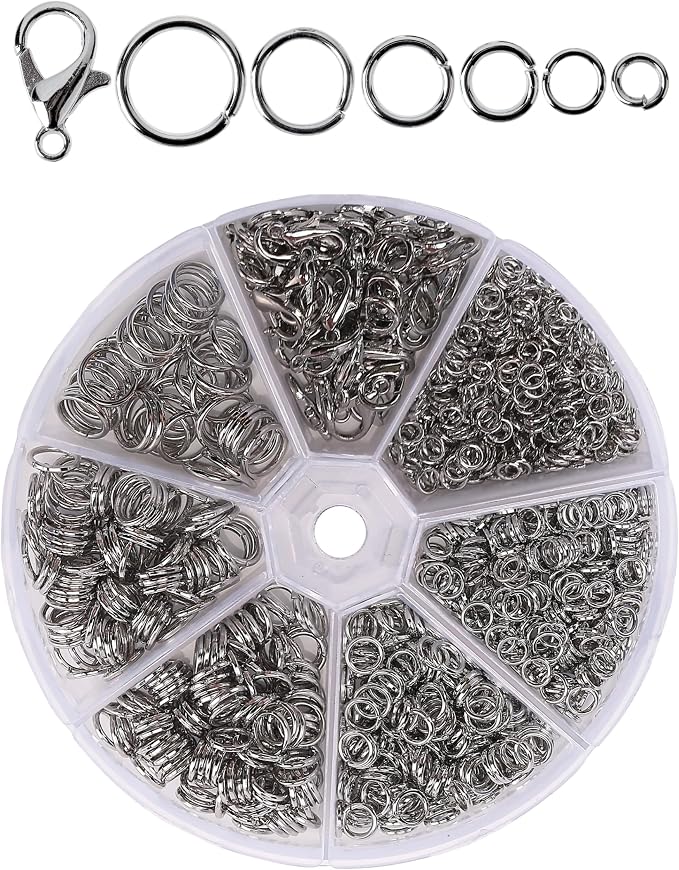 Mr. Pen- Open Jump Rings Set, 6 Assorted Sizes, Jewelry Making Findings by MrPen