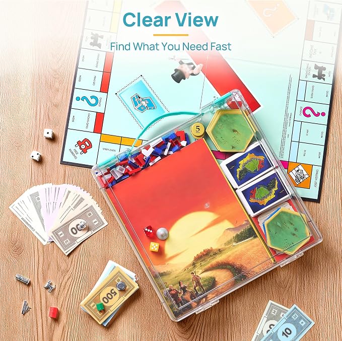 Vtopmart 6 Pack Board Game Storage - Image 4